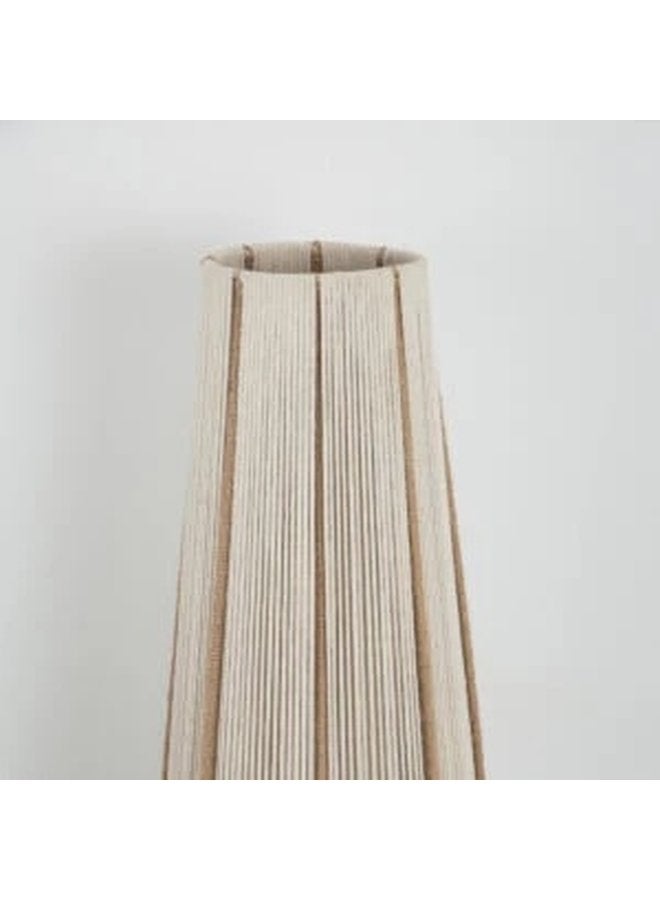 تبس هوم لمب مصباح أرضي من خيوط المكرميه بلون اوف وايت بوهيمي لديكور المنزل - Image 4